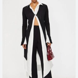 Dong Xin Black and White Women's Jumpsuit